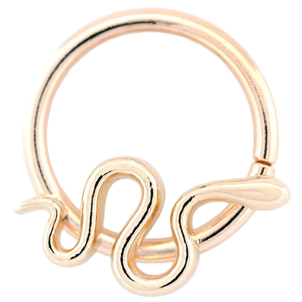 "Danger Noodle" Seam Ring in Gold - Image 3