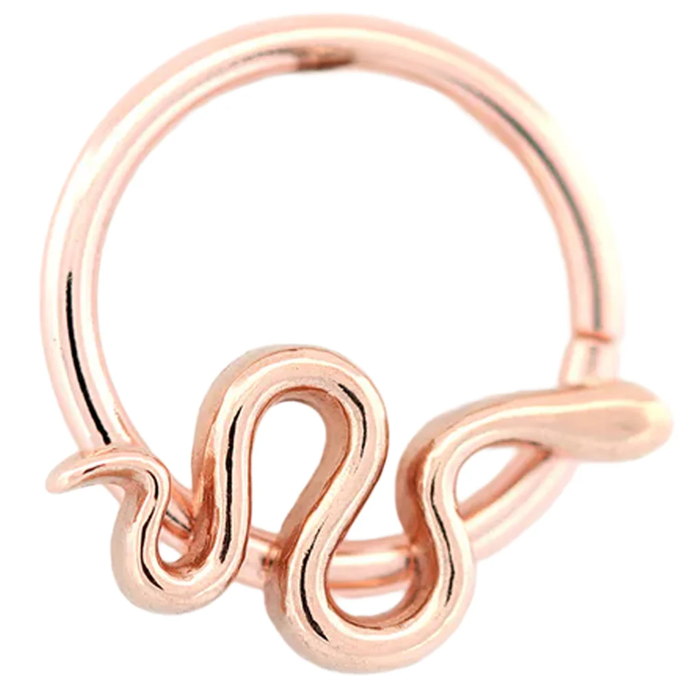 "Danger Noodle" Seam Ring in Gold - Image 5