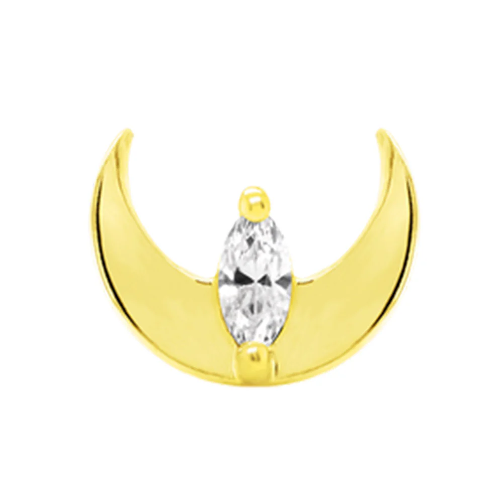 threadless: "Guardian Mercury" End in Gold with CZ - Image 2