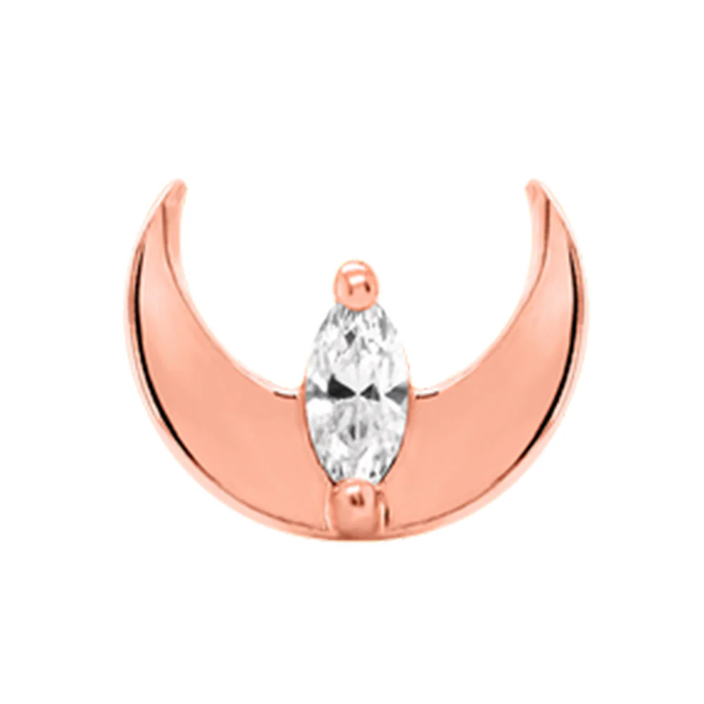 threadless: "Guardian Mercury" End in Gold with CZ - Image 4
