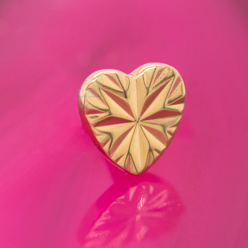 threadless: "Laser Heart" End in Gold - Image 2