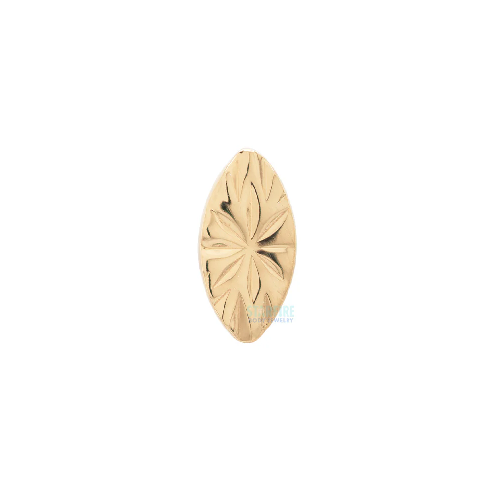 threadless: "Laser Marquise" End in Gold - Image 3