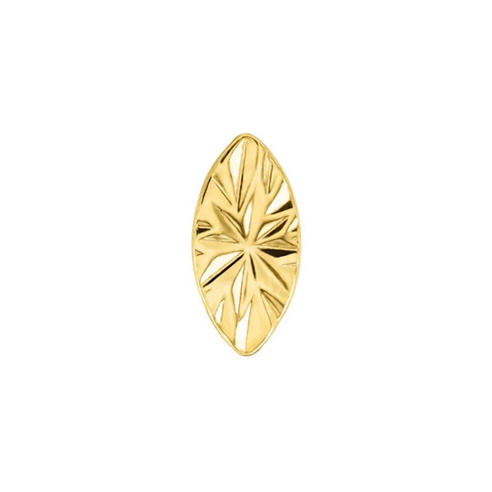 threadless: "Laser Marquise" End in Gold - Image 4