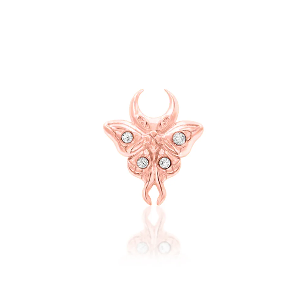 threadless: "Luna" End in Gold with CZ's - Image 5