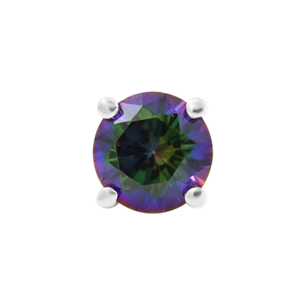 threadless: Mystic Prong-Set End in Gold with Mystic Topaz - Image 3