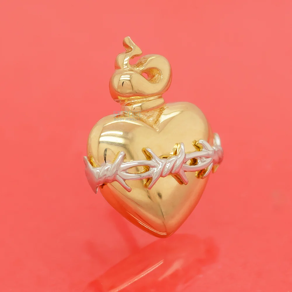 threadless: "Sacred Heart" End in Gold - Image 2