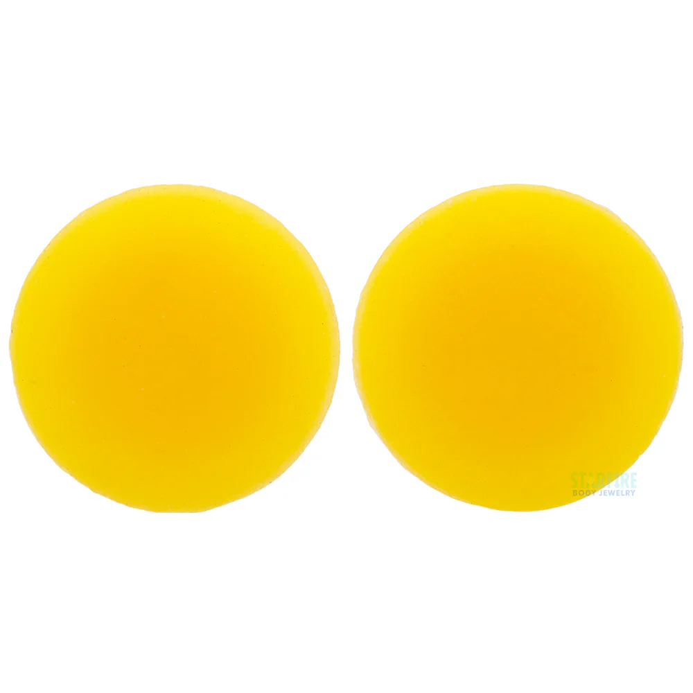 Silicone Skin Hollow Plug - Yellow - Image 3