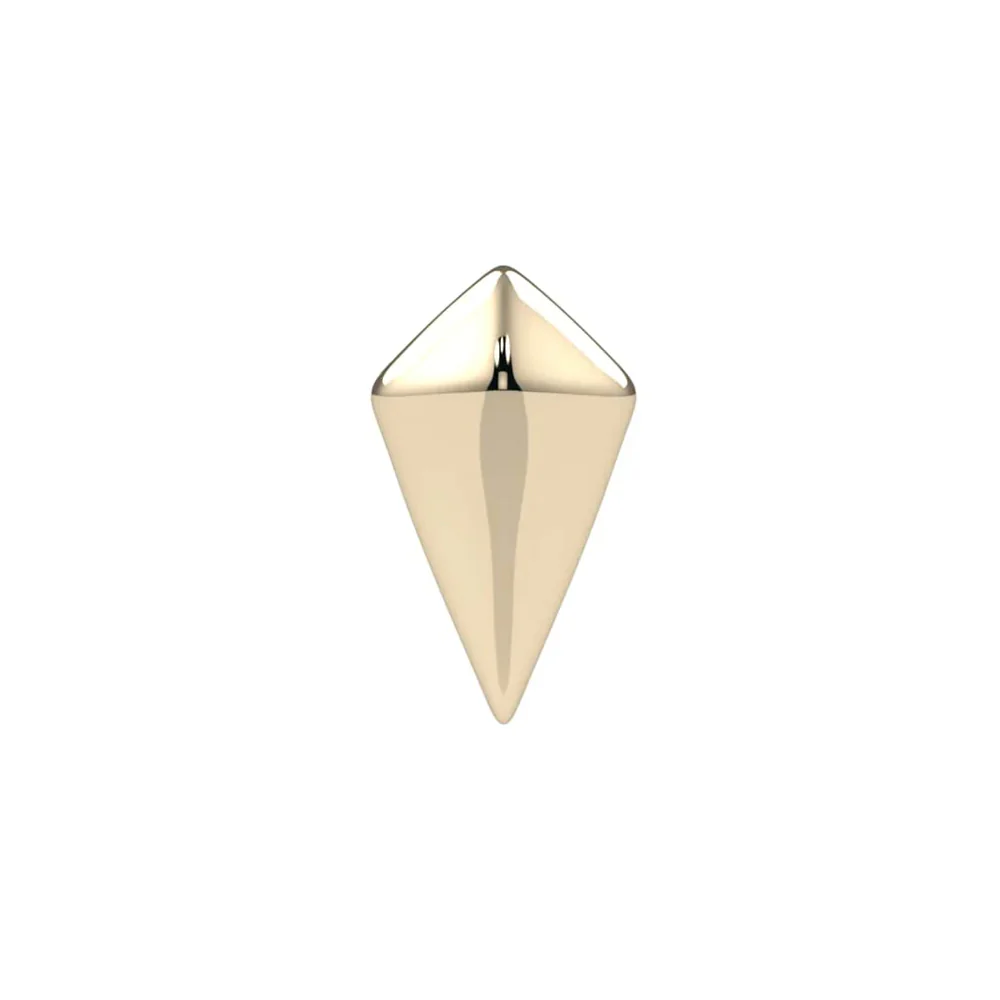 Puffy Kite Threaded End in Gold & Platinum - Image 2