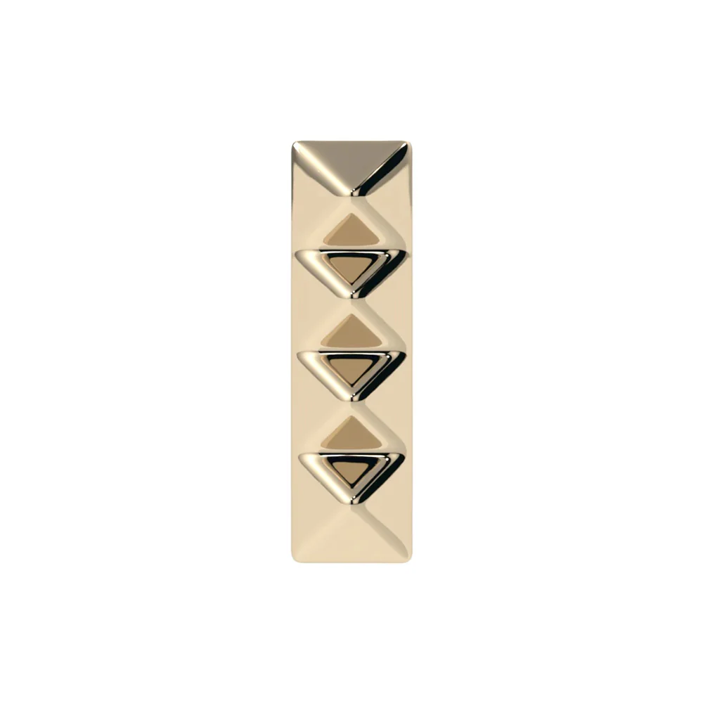 threadless: "Pyramid Bar" End in Gold & Platinum - Image 2