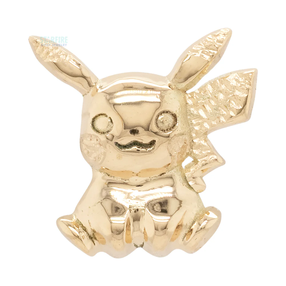threadless: sitting "Pikachu" End in Gold - Image 3