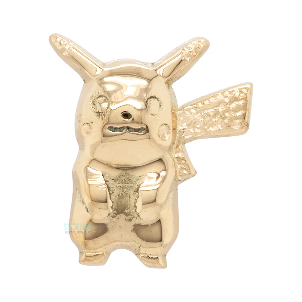 threadless: standing "Pikachu" End in Gold - Image 3