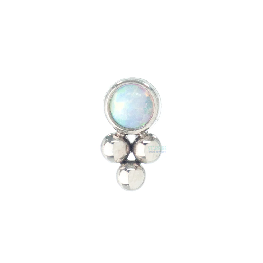11HT-3 'Haute Couture' 2mm Opal Bezel Threaded End - Image 3