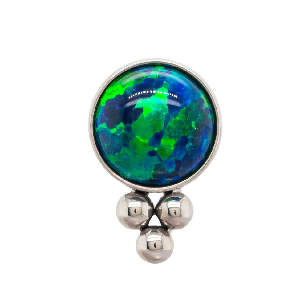 11HT-3 'Haute Couture' 4mm Opal Bezel Threaded End - Image 6