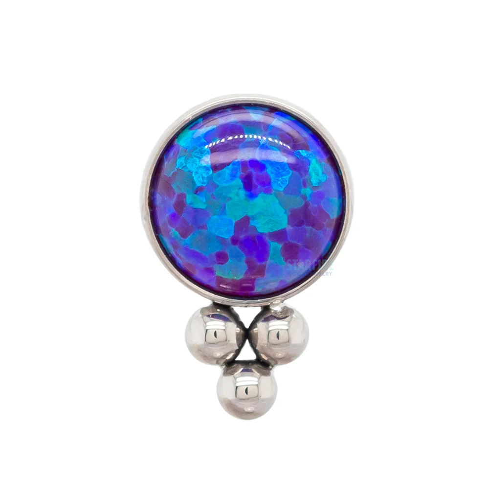 11HT-3 'Haute Couture' 4mm Opal Bezel Threaded End - Image 8