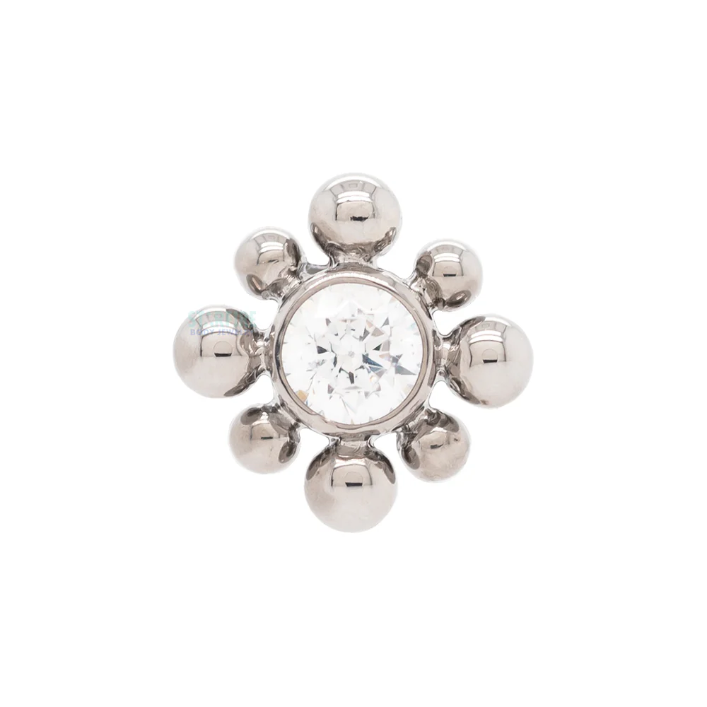 15HT 'Haute Couture Bijoux' Faceted Gem Bezel Threaded End - Image 2