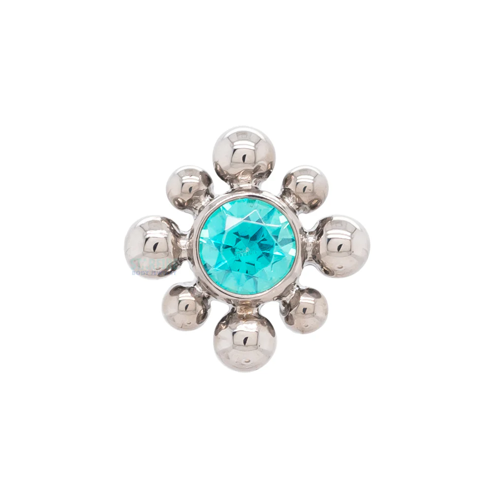 15HT 'Haute Couture Bijoux' Faceted Gem Bezel Threaded End - Image 3