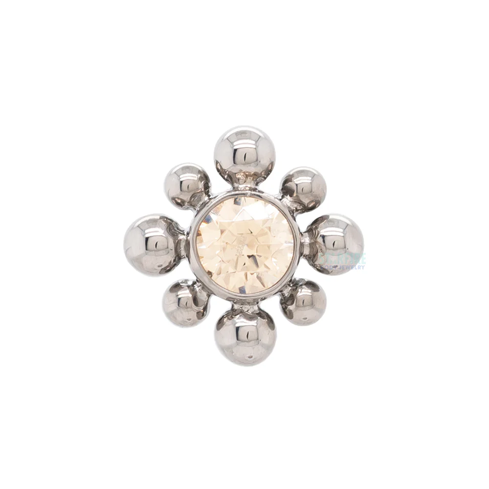 15HT 'Haute Couture Bijoux' Faceted Gem Bezel Threaded End - Image 4