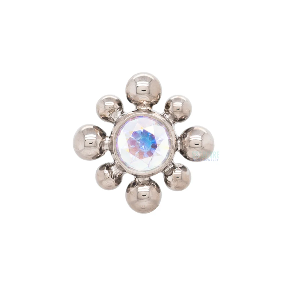 15HT 'Haute Couture Bijoux' Faceted Gem Bezel Threaded End - Image 5