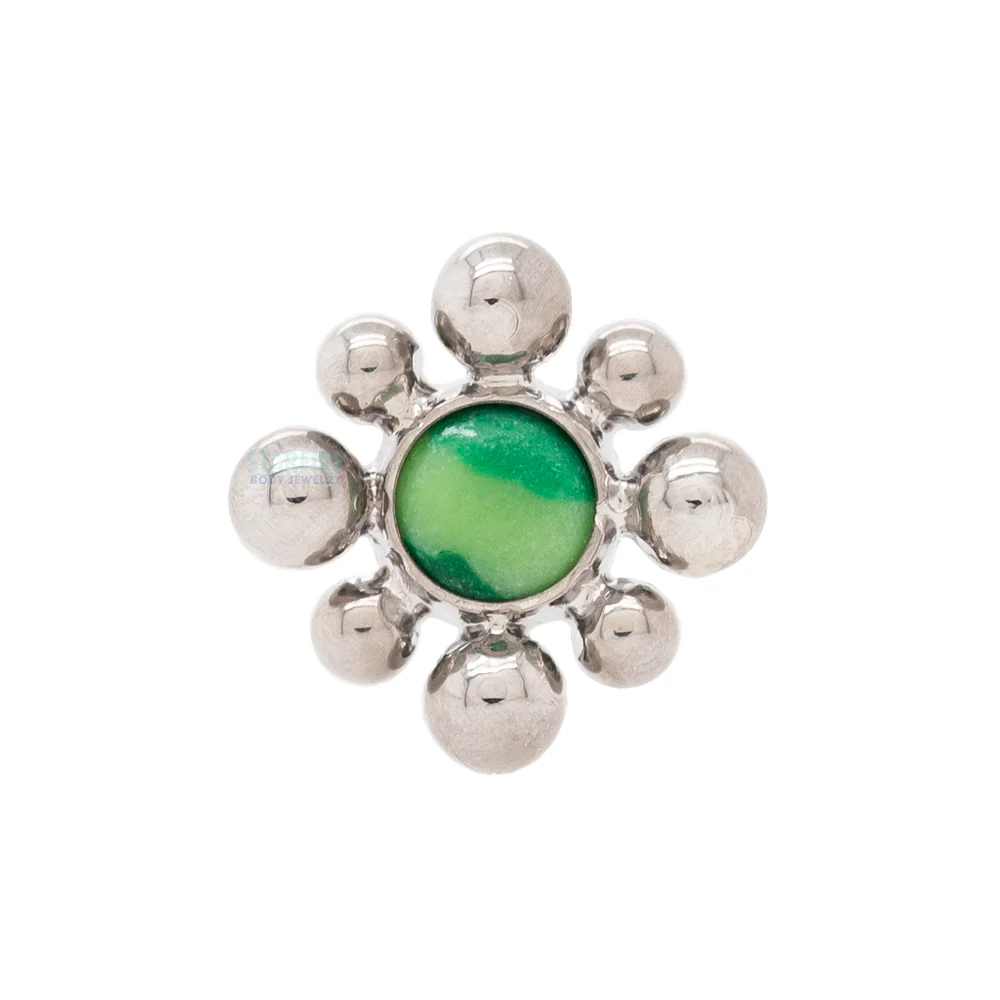15HT 'Haute Couture Bijoux' Stone Bezel Threaded End - Image 3