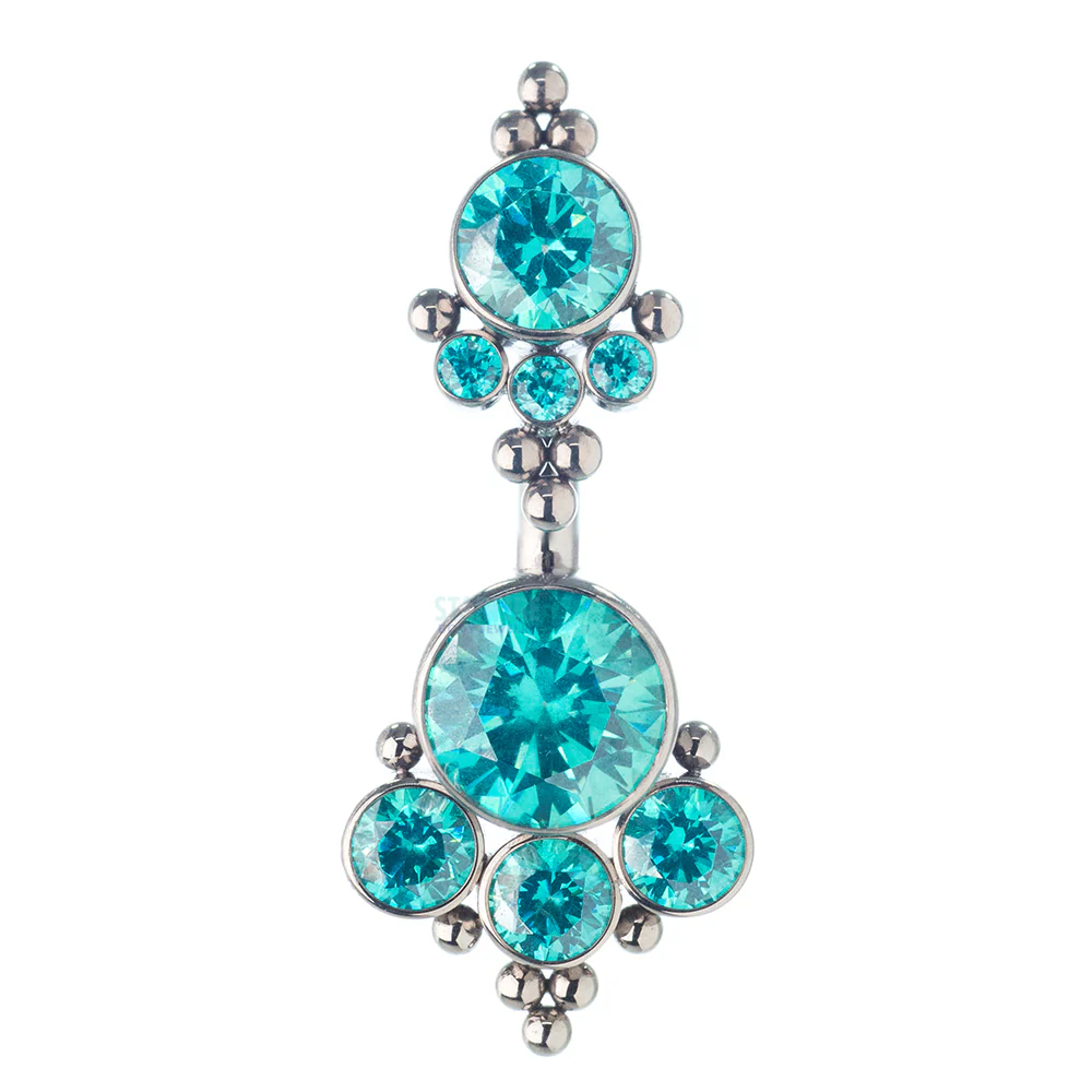 4HN 'Haute Couture' Faceted Gem Navel Curve - Image 8