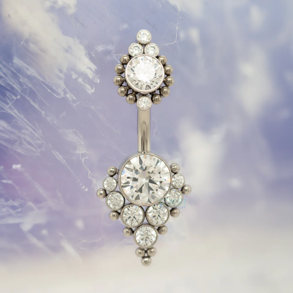 7HN 'Haute Couture Bijoux' Faceted Gem Navel Curve - Image 2