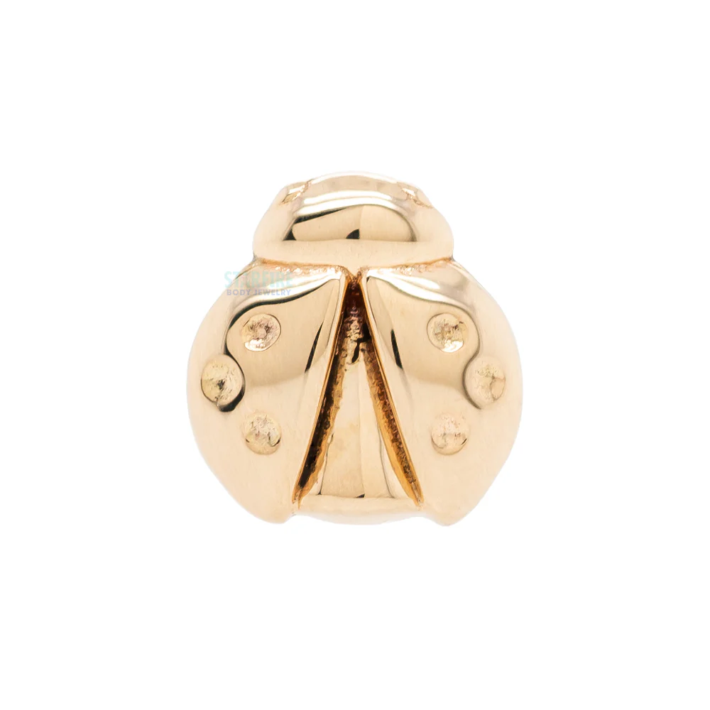 LadyBug Threaded End in Gold - Image 3