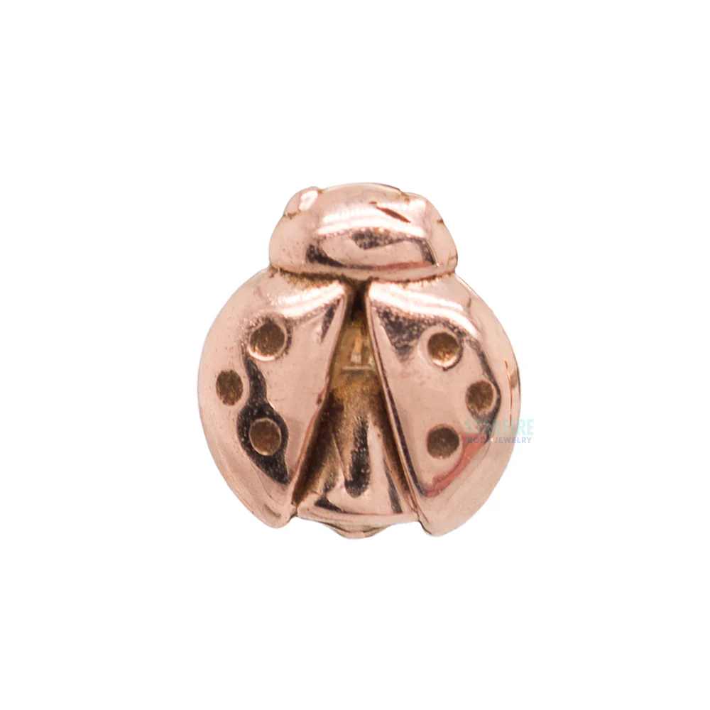 LadyBug Threaded End in Gold - Image 5