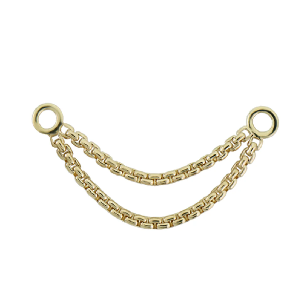 "Meander VIII" Chain Attachment in Gold - Image 3