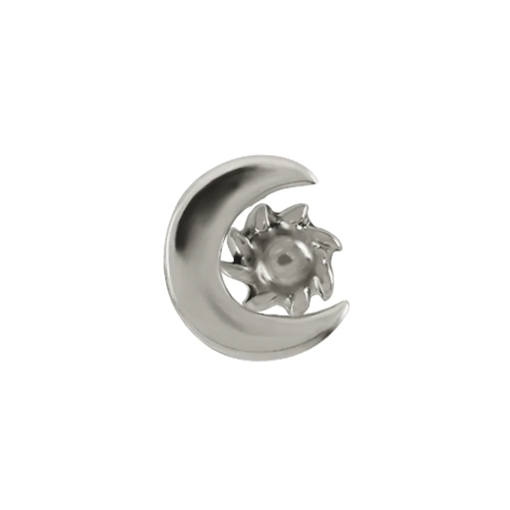 Moon & Sun Threaded End in Gold - Image 3