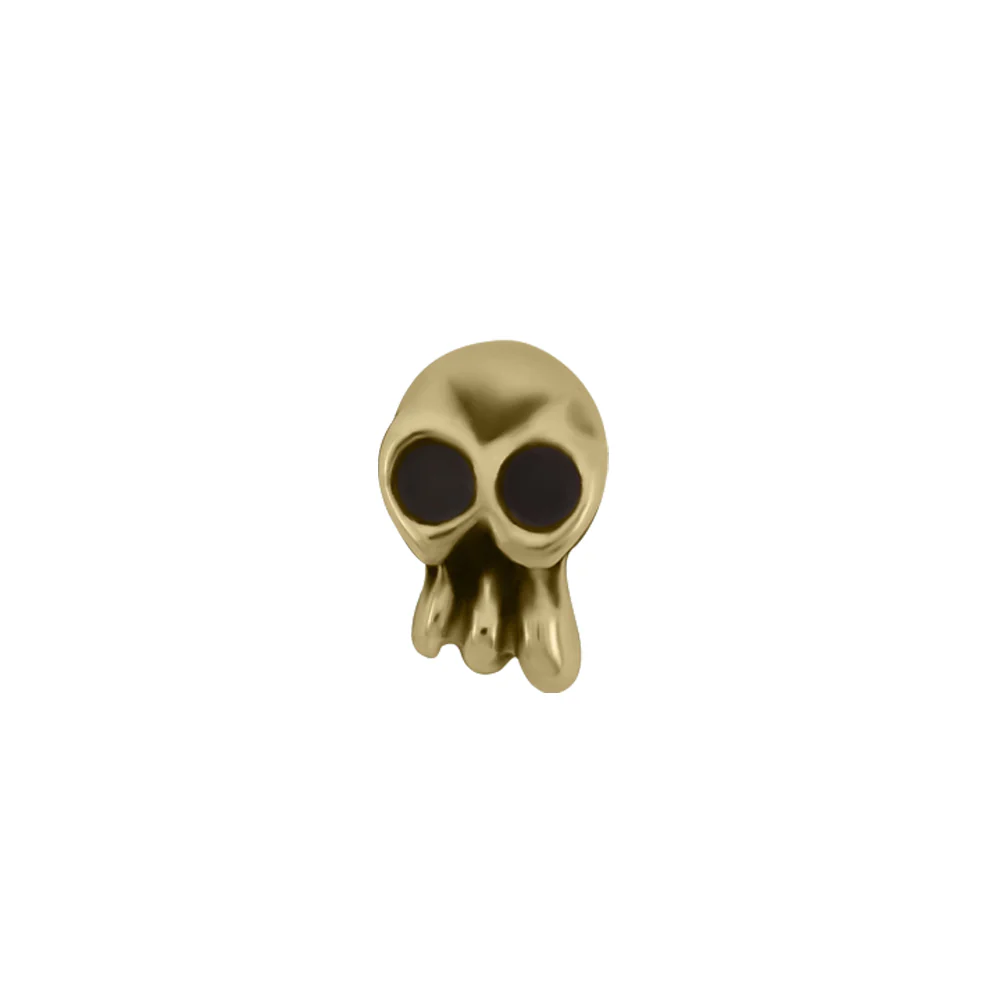 "Skull Duggery" Threaded End in Gold - Image 2