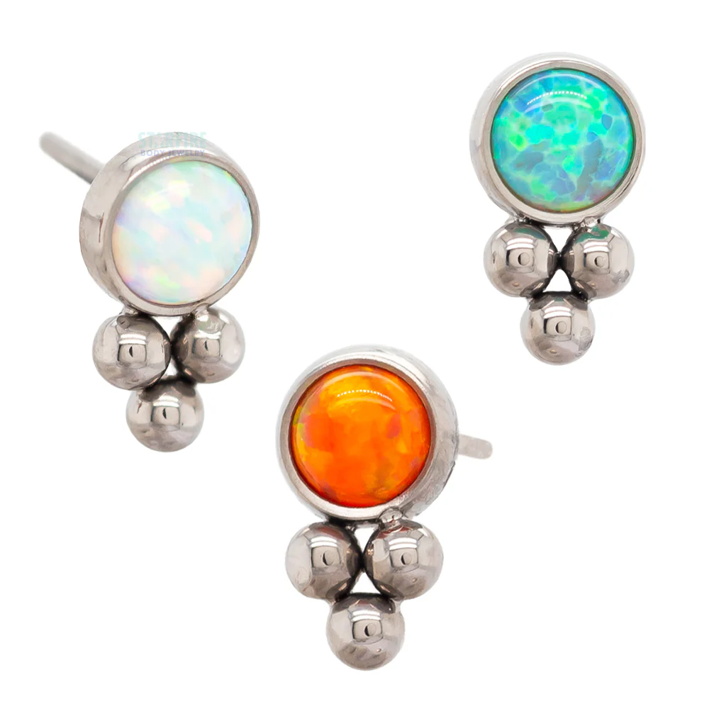 threadless: 11HT-3 'Haute Couture' Opal Bezel Pin