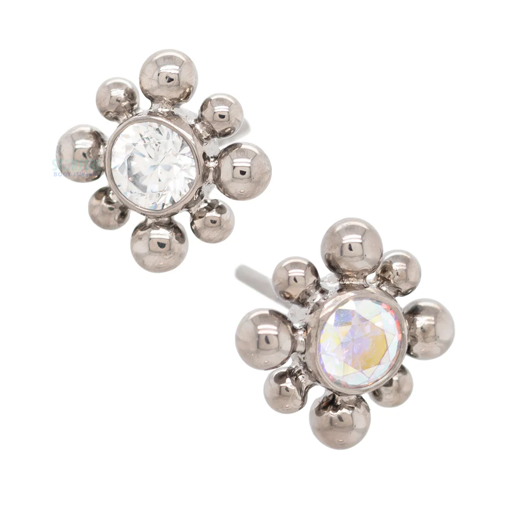 threadless: 15HT 'Haute Couture Bijoux' Faceted Gem Bezel Pin