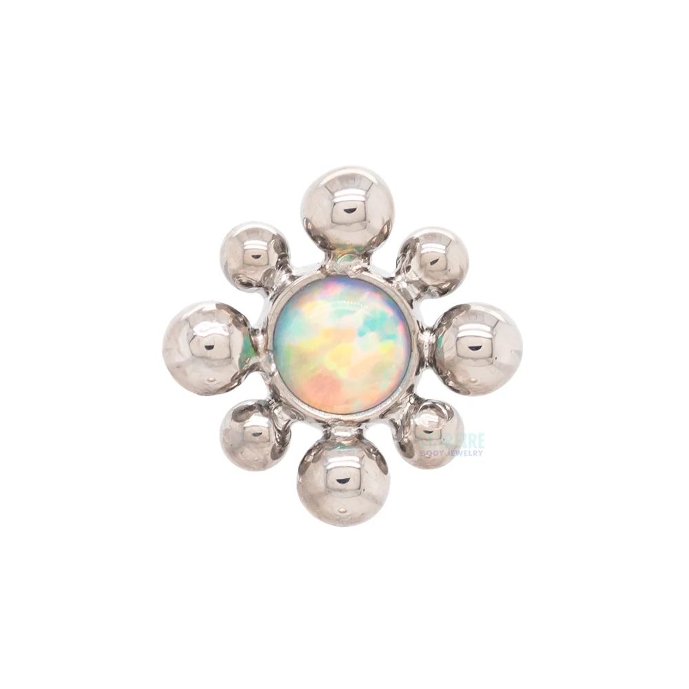 threadless: 15HT 'Haute Couture Bijoux' Opal Bezel Pin - Image 2