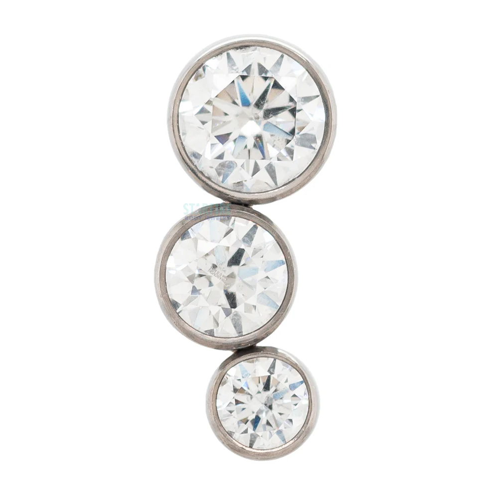 threadless: 3-T B 'Bijoux' Faceted Gem Bezel Cluster