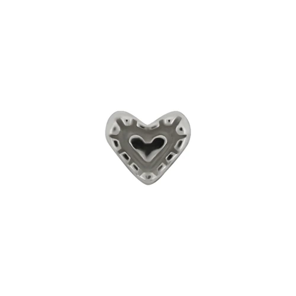 threadless: "Fancy Heart" Pin in Gold - Image 4