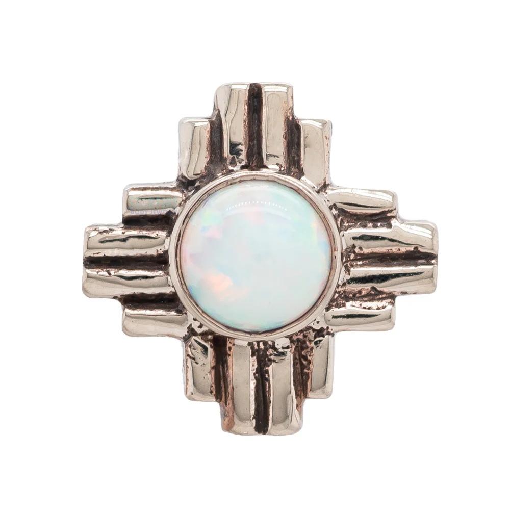 threadless: "Zia" Opal Pin in Gold - Image 4