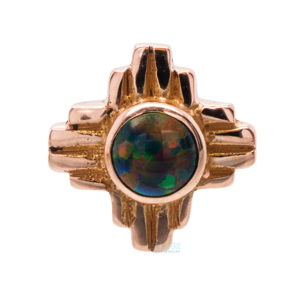 threadless: "Zia" Opal Pin in Gold - Image 5