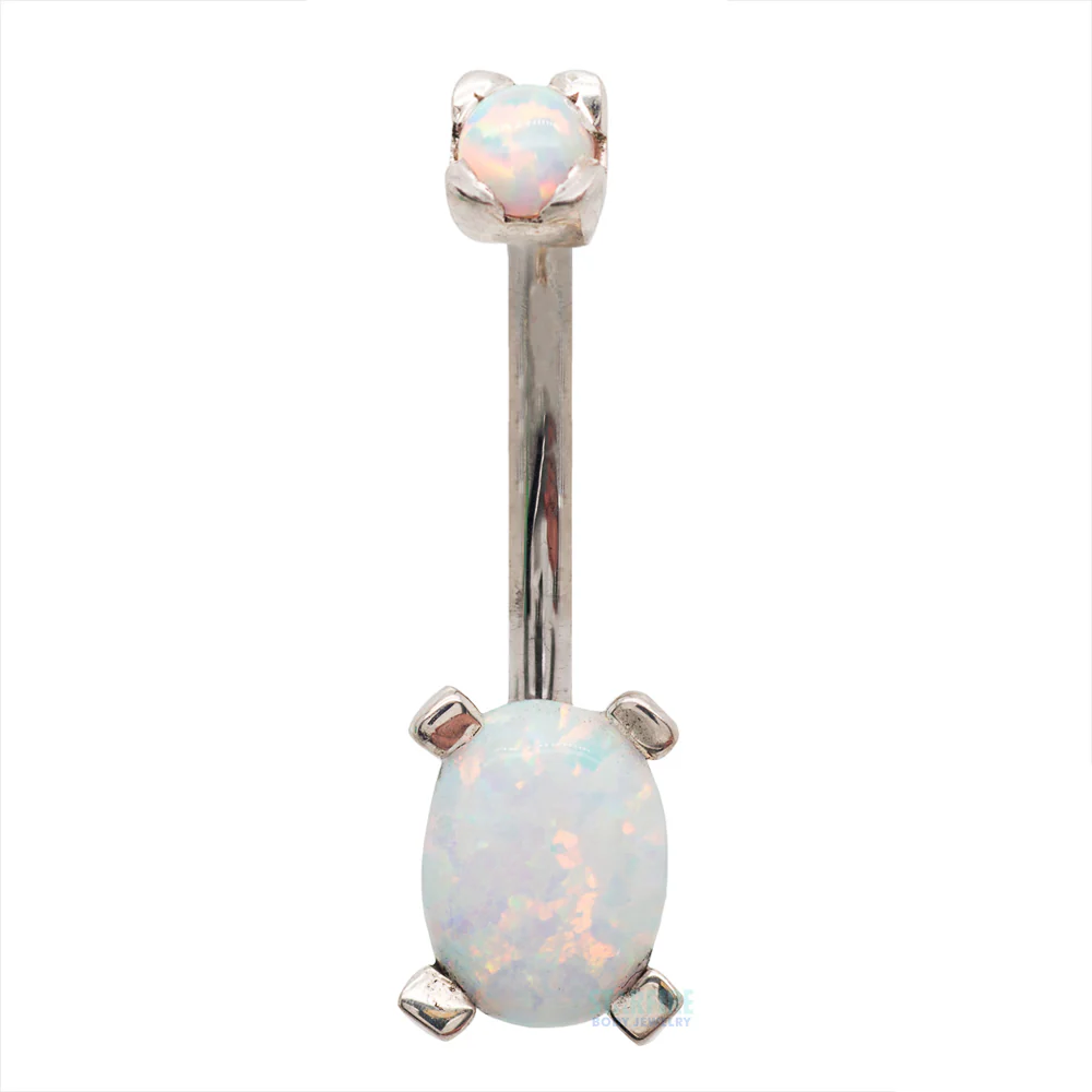 'Tres Jolie' Oval Opal Navel Curve - Image 3