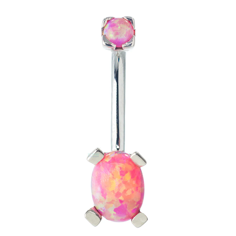'Tres Jolie' Oval Opal Navel Curve - Image 5