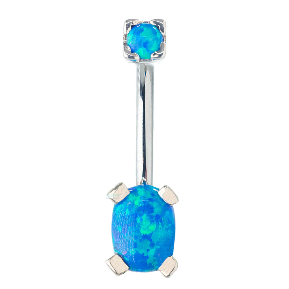 'Tres Jolie' Oval Opal Navel Curve - Image 6