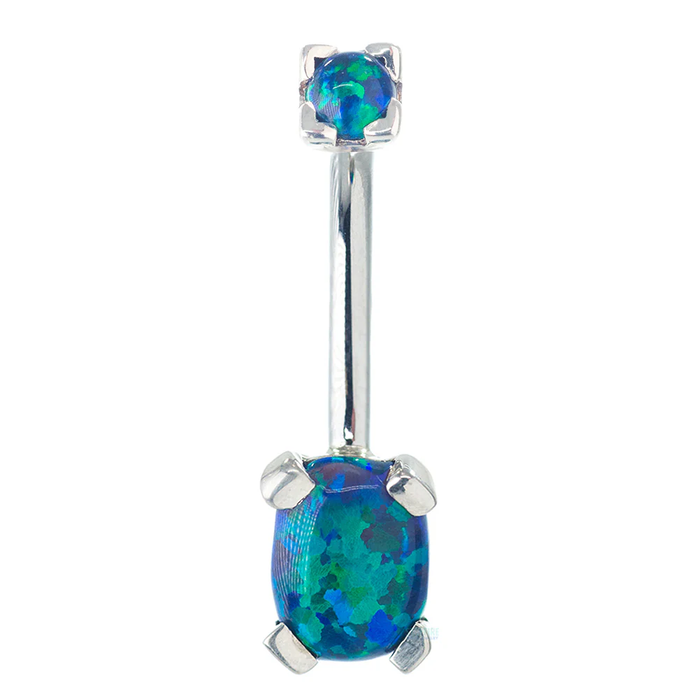 'Tres Jolie' Oval Opal Navel Curve - Image 7