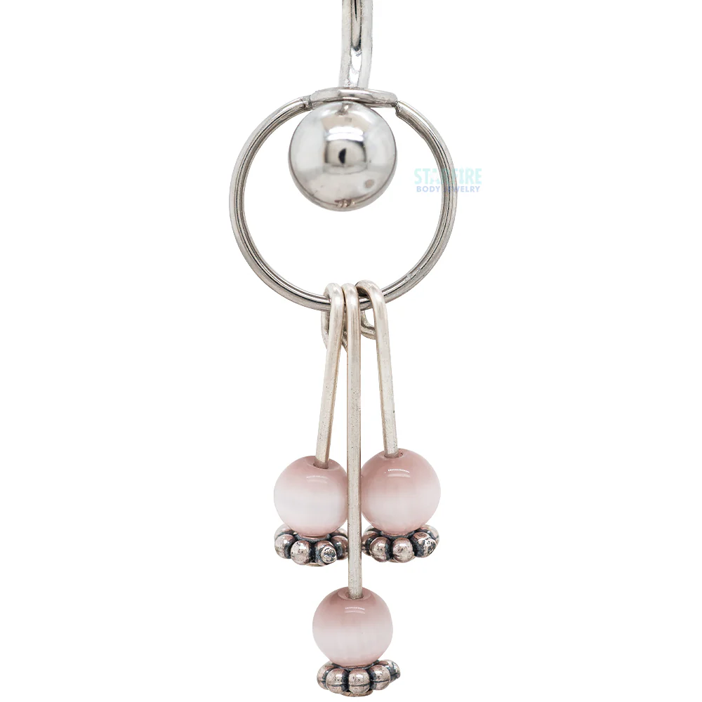"Venus Hoop" Charm with Gemstones - Image 2