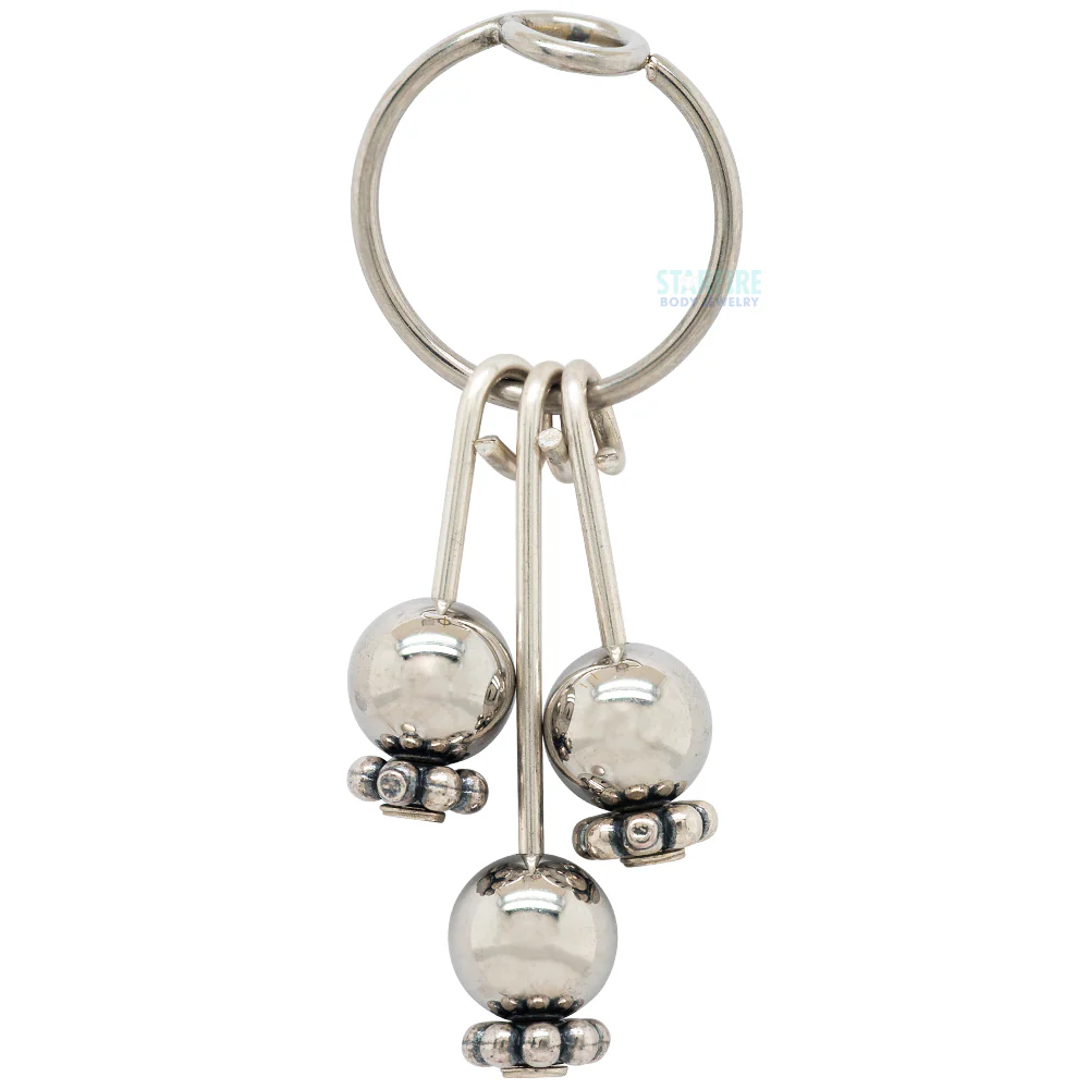 "Venus Hoop" Charm with Gemstones - Image 3
