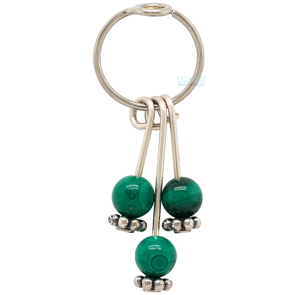 "Venus Hoop" Charm with Gemstones - Image 4