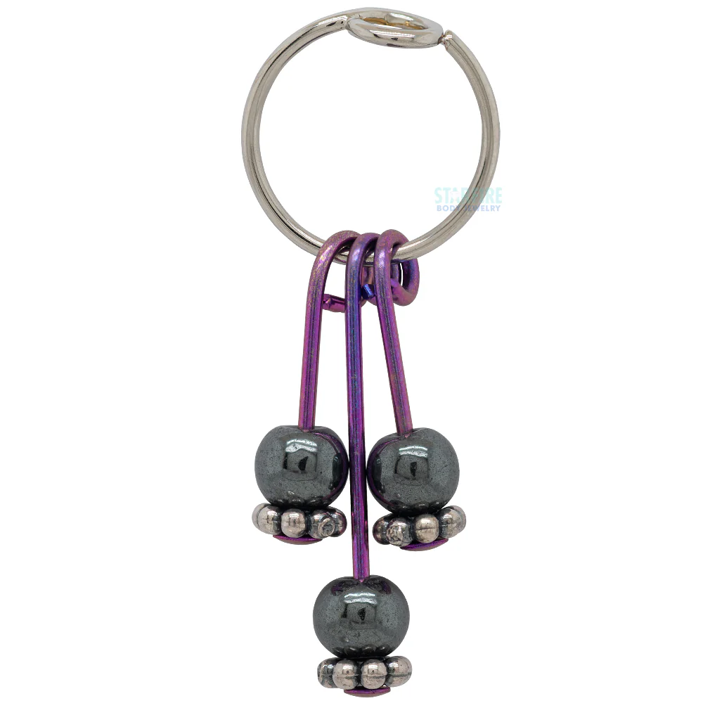 "Venus Hoop" Charm with Gemstones - Image 5