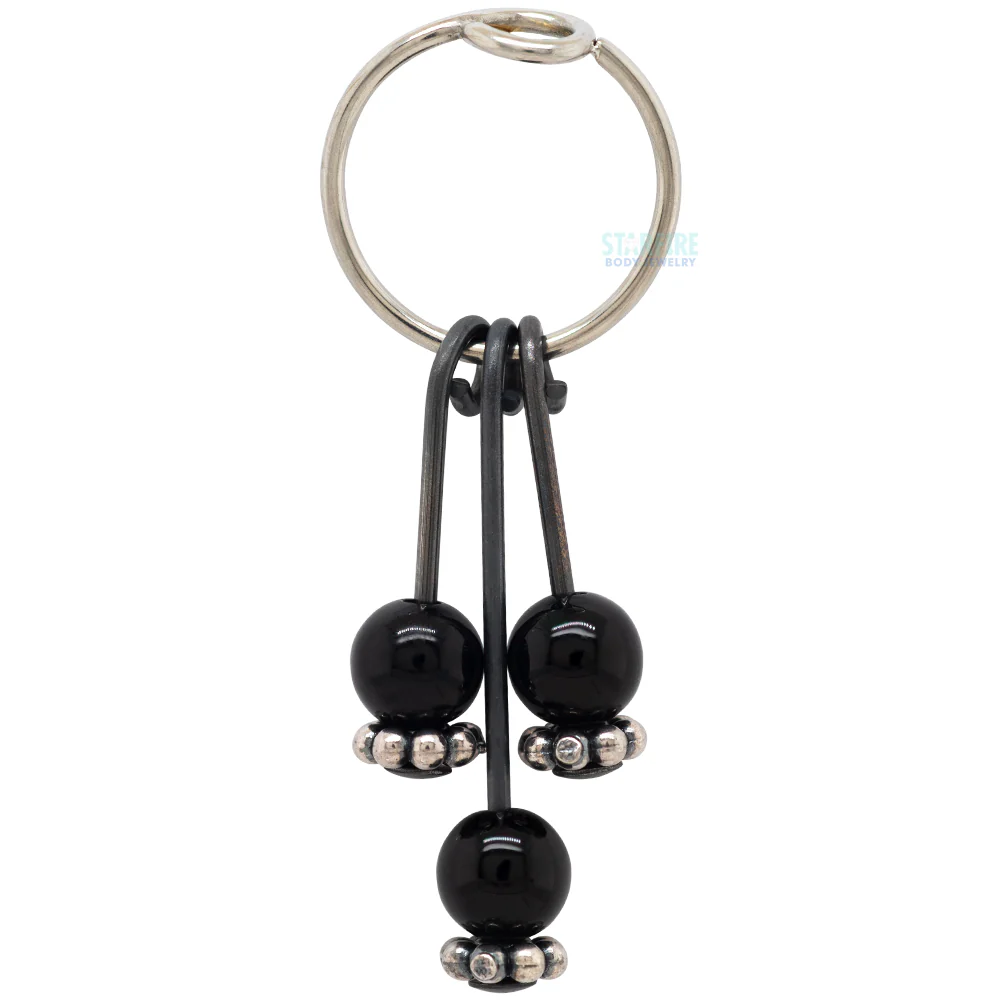 "Venus Hoop" Charm with Gemstones - Image 6