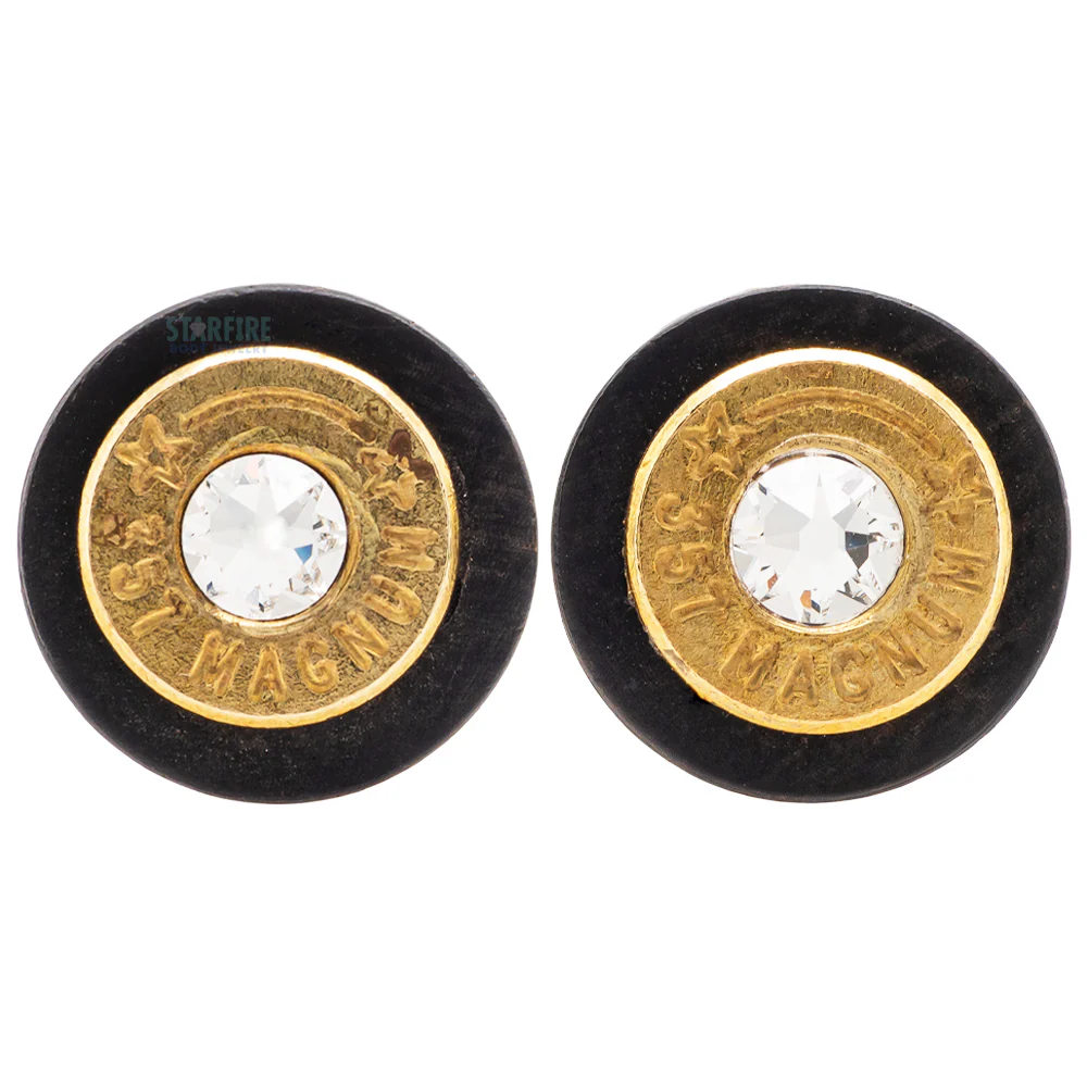 Magnum Plugs in Wood with Swarovski Crystal - Image 2