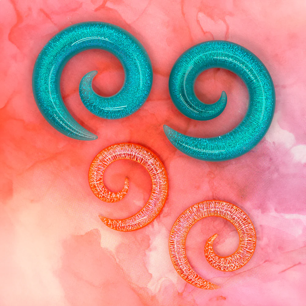 'Mar' Collection 2020 Dichroic Glass Spirals - Image 2