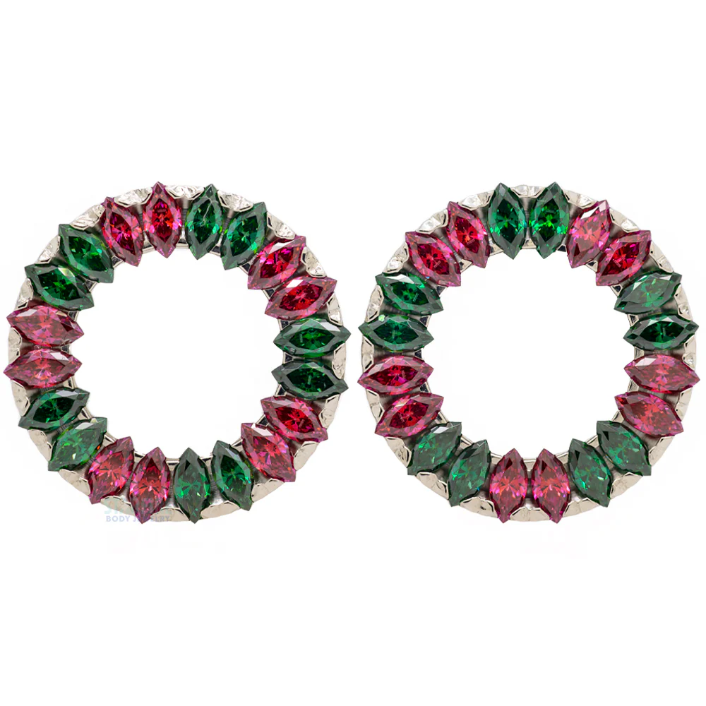 Marquise Eyelets with Brilliant-Cut Gems - Holiday Collection - Image 3