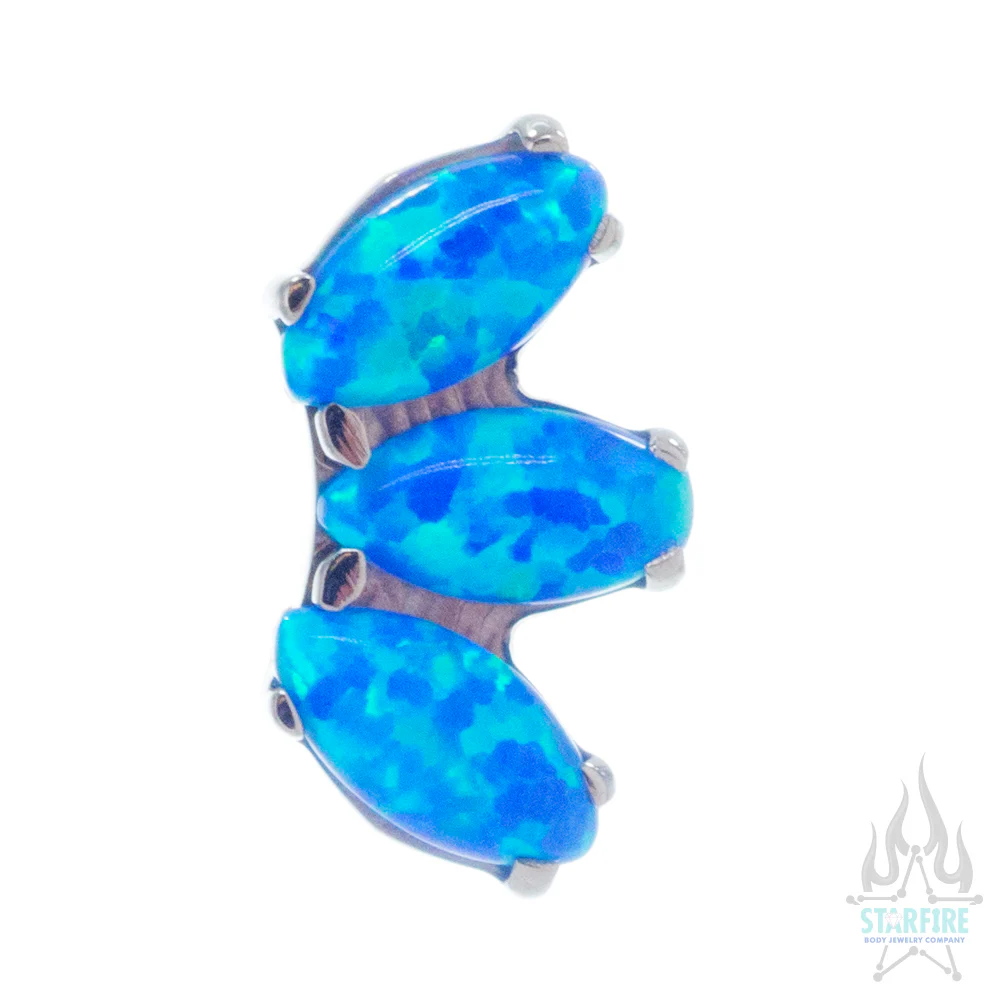 Marquise Fan with Opals on Flatback - Image 8